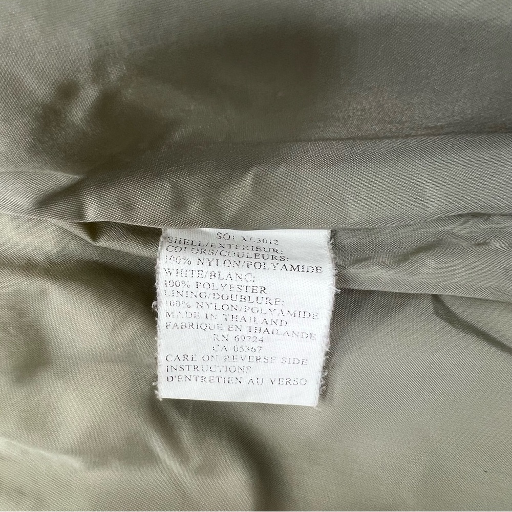 Columbia Women's Medium Tan Blue Lightweight Hooded Jacket Coat Full Zip EUC - Picture 11 of 13